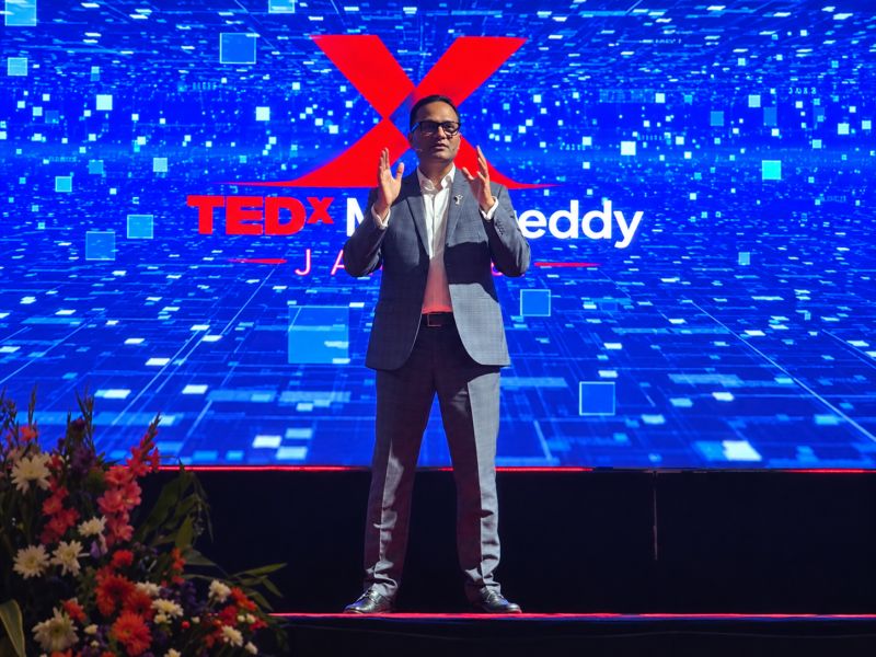 Dr. Chakri Reddy on the TEDx stage