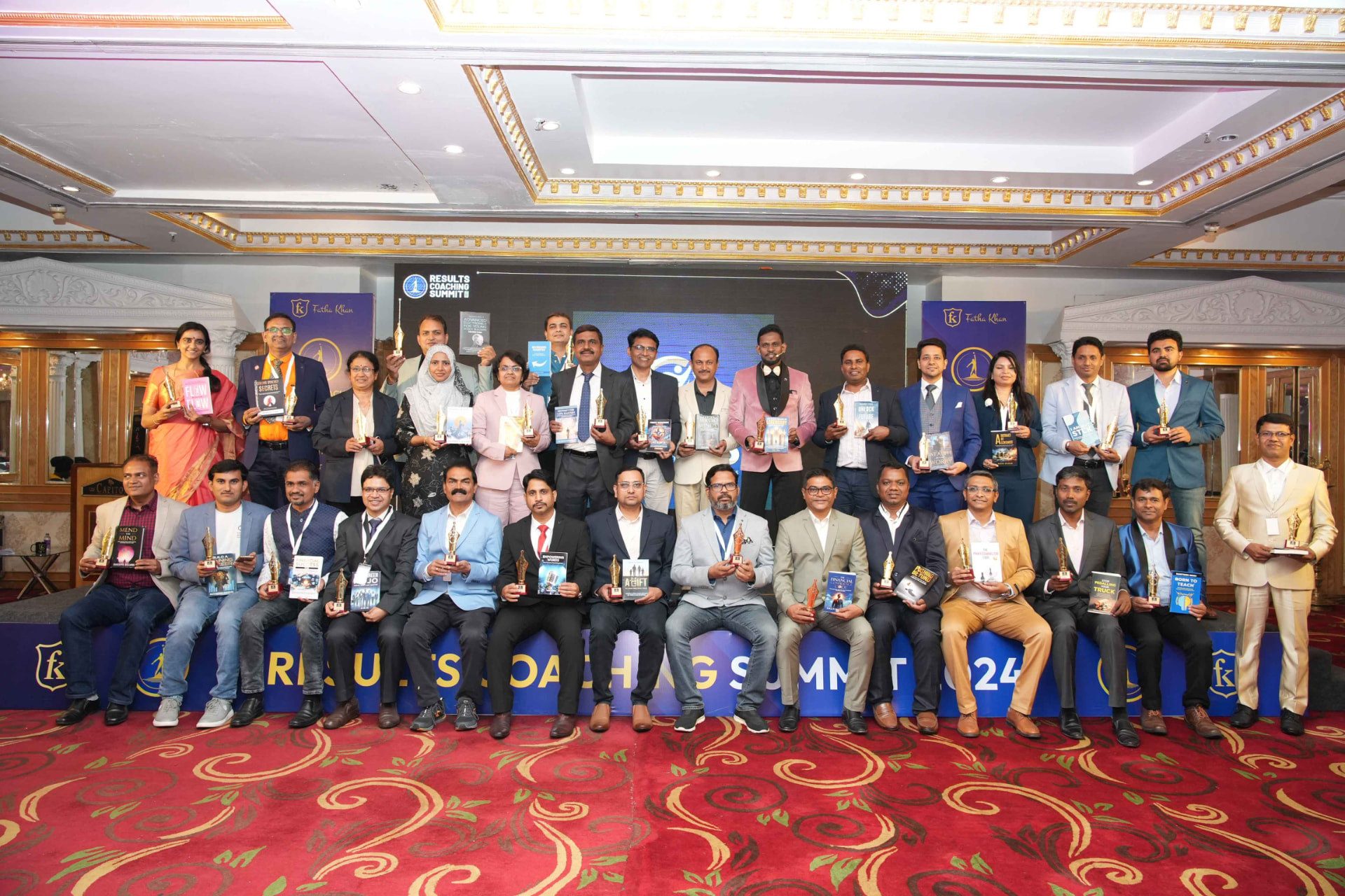 Results Coaching Summit 2024 — group book launch photo