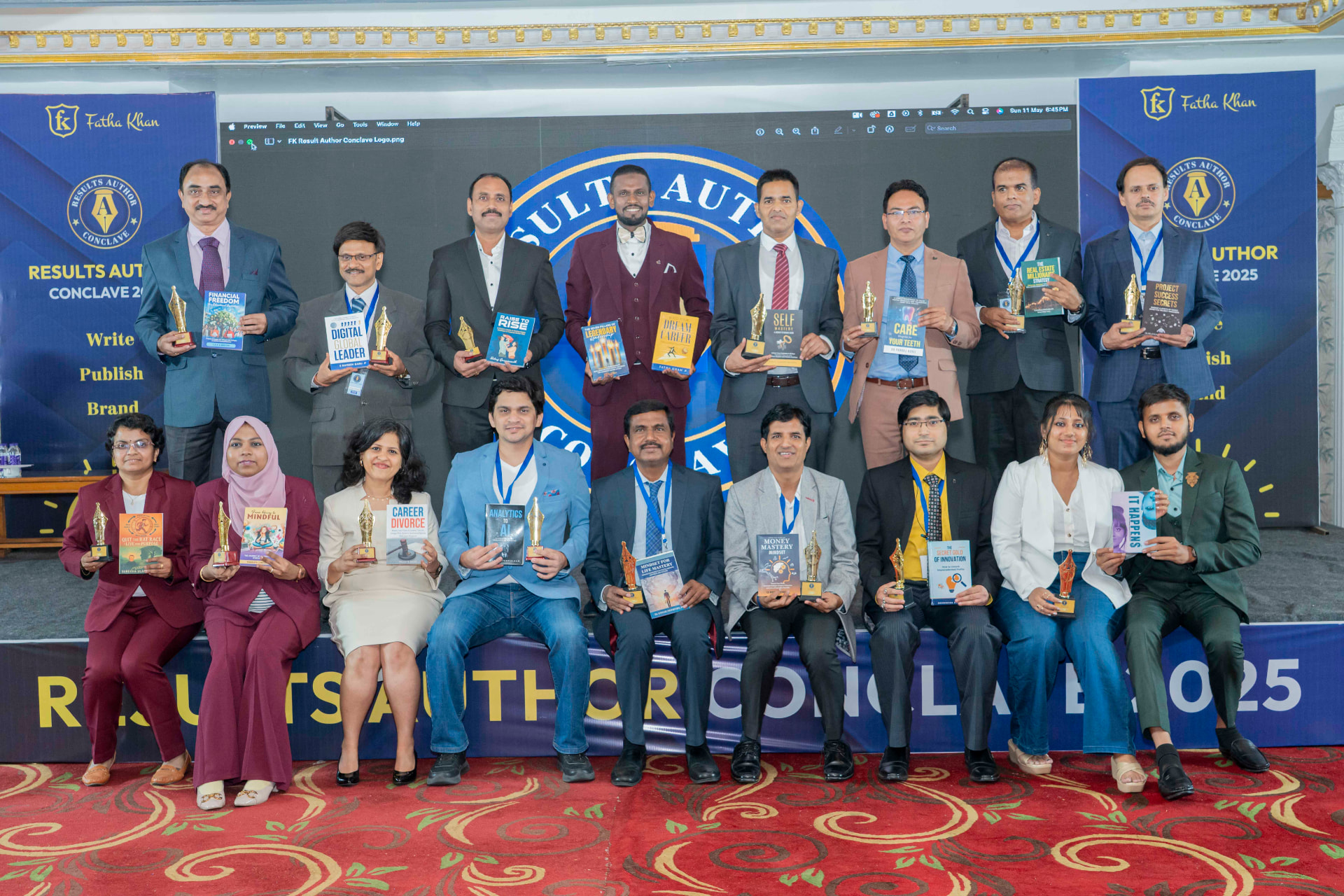 Results Author Conclave 2025 — group book launch photo