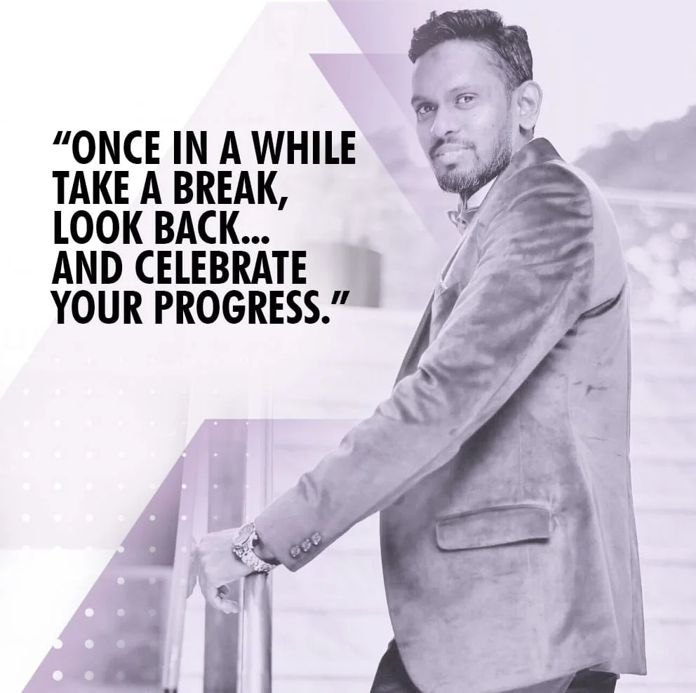 Once in a while take a break, look back... and celebrate your progress.